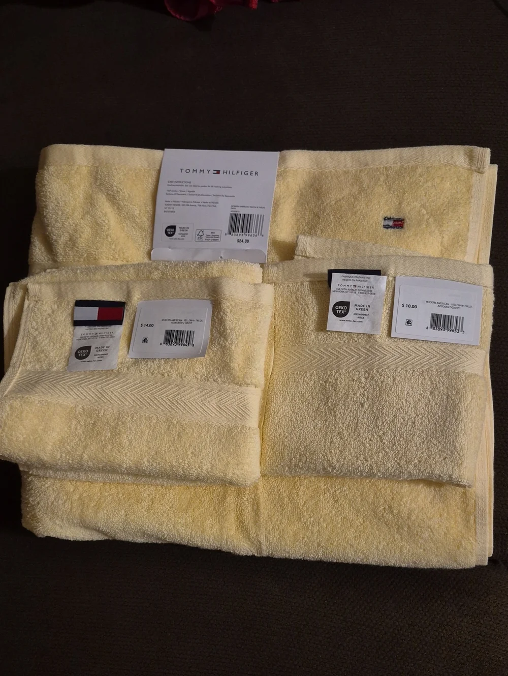 Tommy Hilfiger Modern American Yellow  B TWLOS DAISY 3-PC Towel Set